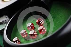 Casino concept. Gambling games.