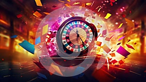 casino concept motion cg animated abstract color background