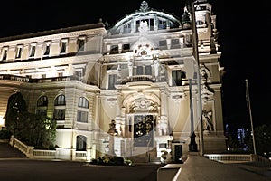 Casino de Monte-Carlo, Monaco, at night