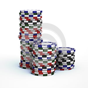 Casino gambling chips