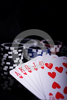 Casino gambling chips