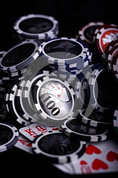 Casino gambling chips