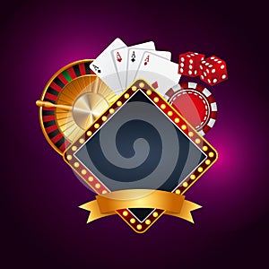 Casino gambling concept