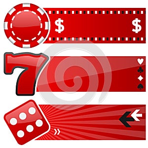 Casino & Gambling Horizontal Banners