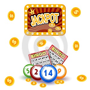 Casino gambling win luck fortune gamble play game objects risk chance icons success vegas roulette gaming vector