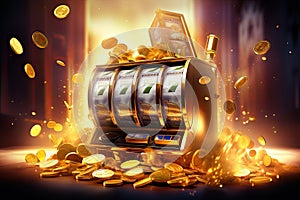 Casino golden slot machine wins the jackpot