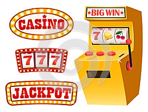 Casino and Jackpot, 777 Lucky Sevens Gambling