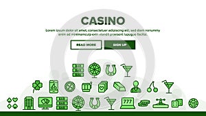 Casino Landing Header Vector