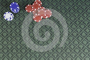 Casino poker background with room for text