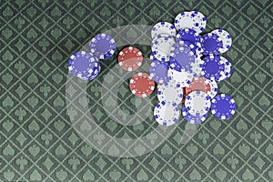 Casino poker background with room for text