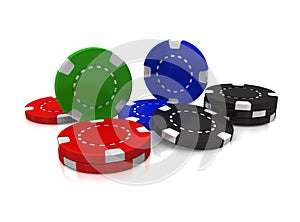 Casino poker chips