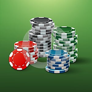 Casino poker chips