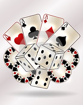 Casino poker vip card, vector