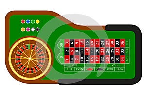 casino roulette stock vector illustration