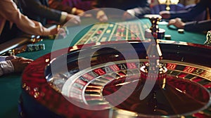 The Casino Roulette Table.AI generated image