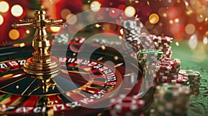 The Casino Roulette Table.AI generated image