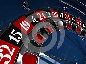 Casino, roulette wheel
