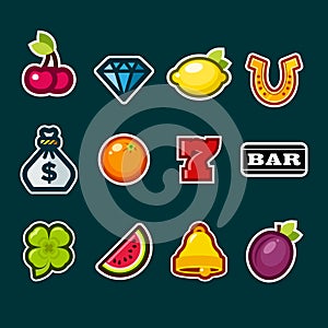 Casino Slot Machine Icons