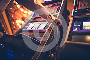 Casino Slot Machine Player photo