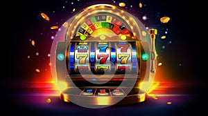 Casino Slot Machines. Neural network AI generated