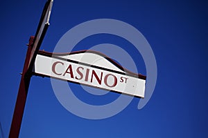 Casino Street Sign