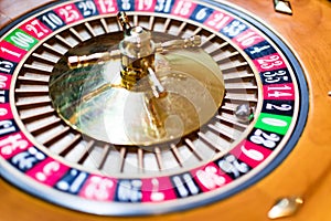 Casino theme. image of casino roulette, poker game. the drum from roulette. that our life-game. Luxury roulette in a casino.