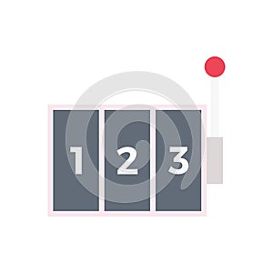 Casino vector flat colour icon
