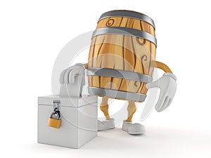 Cask character with vote ballot