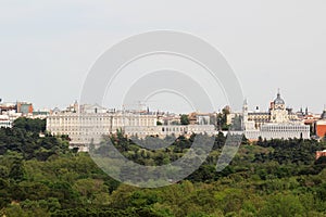 View to the historical center of Madrid from Casa de Campa photo