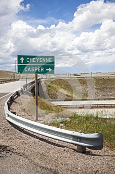 Casper direction sign