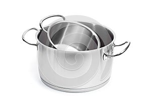 Casserole with stainless steel lid professional kitchen utensils - Image