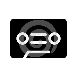 Cassete Icon Vector Symbol Design Illustration