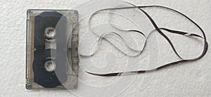 cassete tape isolated at white background