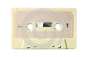Cassette empty cream sand clean stereo one