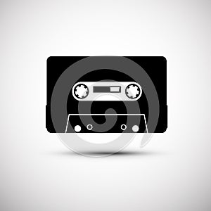 Cassette Icon - Vector Analogue Audio Symbol