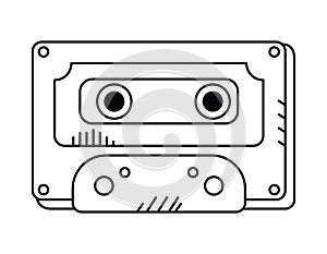 cassette music doodle