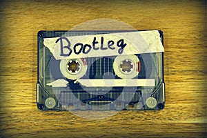 Cassette tape with the description: Bootleg photo