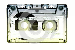 Cassette tape isolated