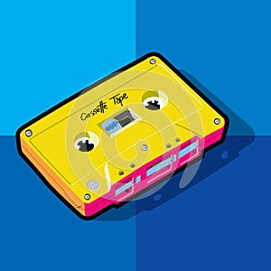 cassette tape pop art colorful