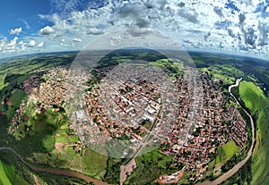 Cassilandia, Mato Grosso do Sul, Brazil - 04 16 2024: Cassilandia a Small Brazilian City in Panorama photo