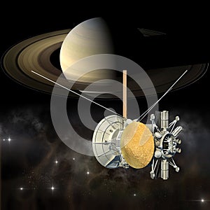 Cassini mission orbiter closing Saturn