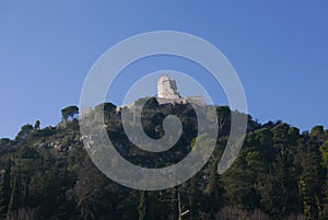 Cassino castle in ruin