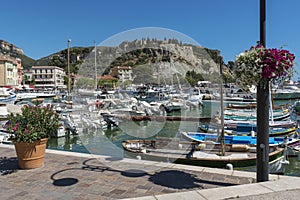 Cassis harbor in the French Riviera