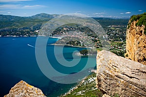 Cassis view from Route de Cretes