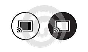 Cast Icon Vector. Screencast Symbol Design