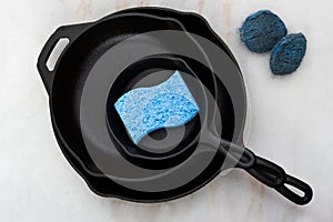 Cast Iron Cookware and cleaning supplies