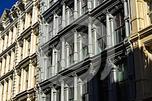 Cast Iron Facades in Soho, Manhattan, New York City