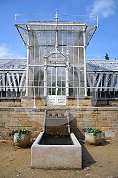 Cast-iron palm greenhouse in Lany, Czech Republic