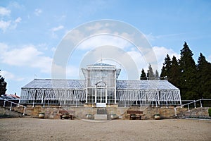 Cast-iron palm greenhouse in Lany, Czech Republic