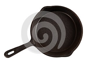 Cast-iron pan isolated